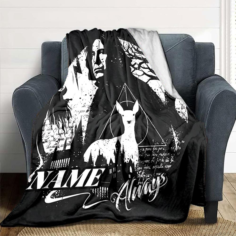 Custom Name "Snape's Legacy: Always" blanket for Couch & Bed, Plush Cozy Fuzzy Blanket Super Soft & Warm Blankets for Fall and Winter. 0908107