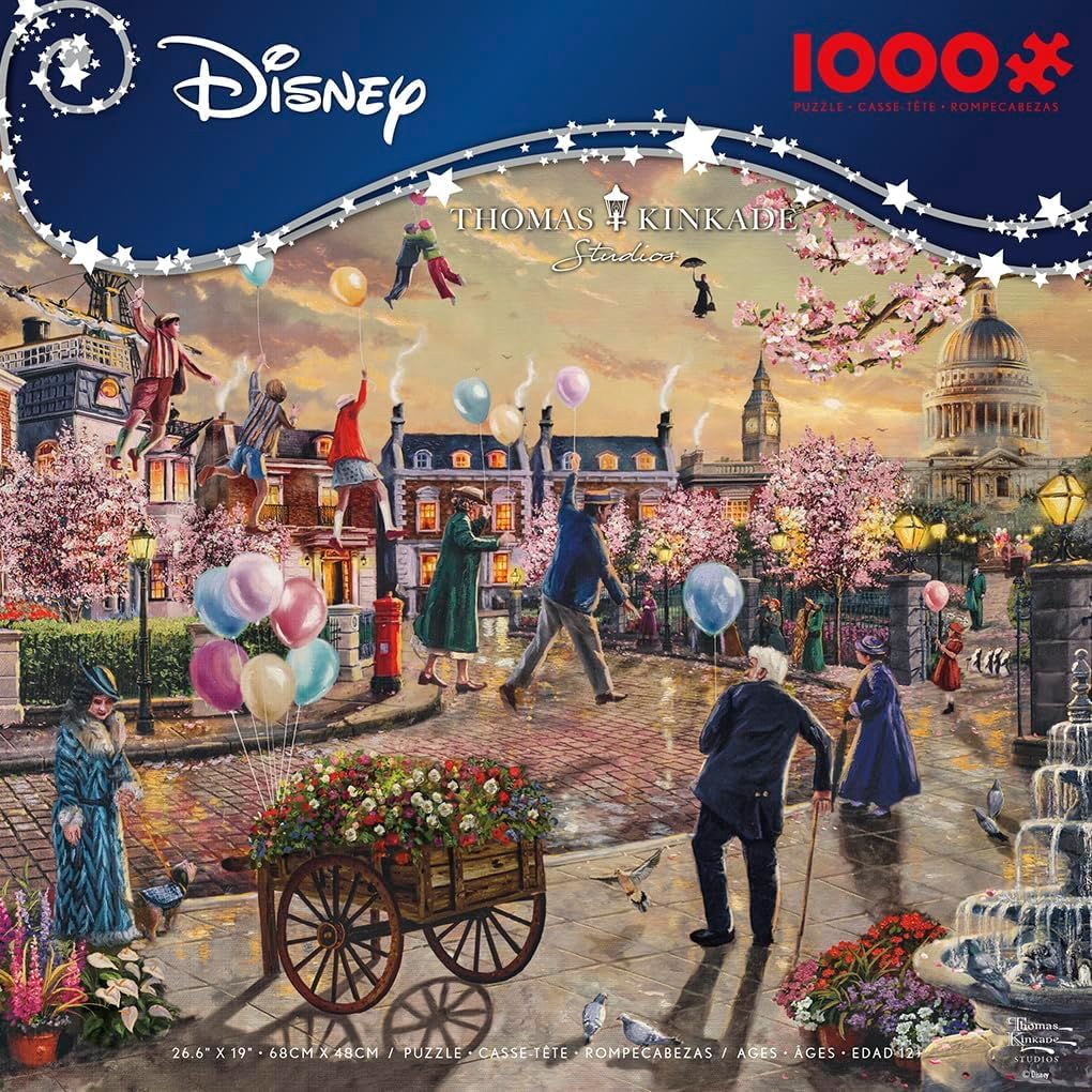 Ceaco - Thomas Kinkade - Disney - Mary Poppins Returns - 1000 Piece Jigsaw Puzzle