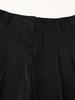 2025 Spring Women's European & American Wide-Leg Satin Pleated Trousers