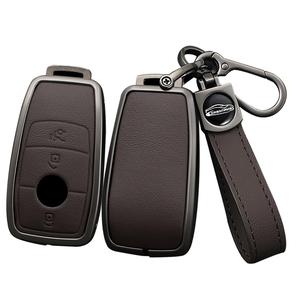 

[ontto] Mercedes Benz smart key case key chain alloy + M коричневый