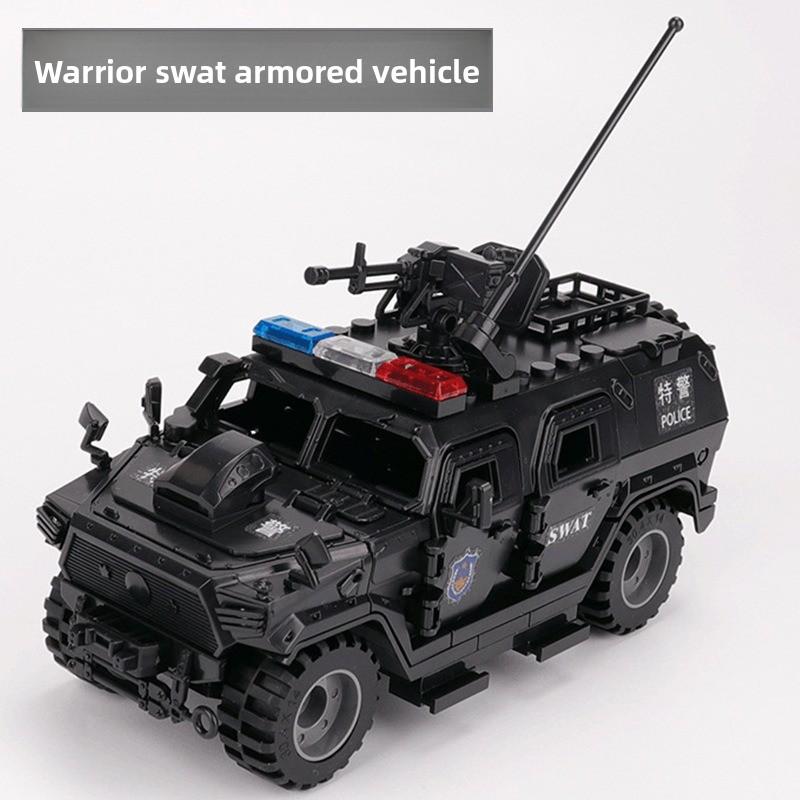 MOC Hummer armored vehicle explosion-proof car building block assembly model toy cross-country armor double variable modeling