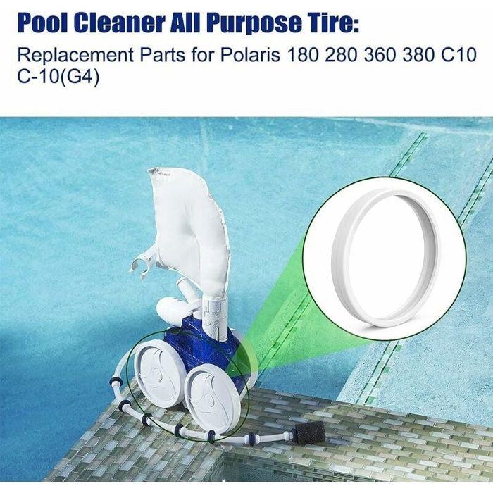Pneus de rechange piscine - AIMOONSA - Polaris 280 - Caoutchouc haute qualité - Lot 3 - Traction optimale