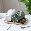 Christmas Cute Cartoon Ceramic Mug Creative Handmade Christmas Tree Coffee Cups Home Breakfast Milk Cup Leisure Office Water Cup