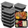 10/20x Food Packing Boxes Disposable Meal Storage Lunch Containers for Fridge Camping Picnic BBQ Party Rectangular Bento Boxes