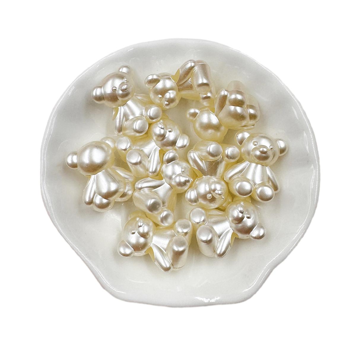 

Творческие креативные цветы Изготовление ювелирных изделий своими руками, серьги в разных стилях, ожерелья, милые браслеты, 10/20/40/50 шт., брелок в виде медведя, модные свободные бусины из акрила Bear