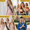 DIY Birthday Party Sash Decorations Groom Sash NEW Blank Sash  Bachelorette Party