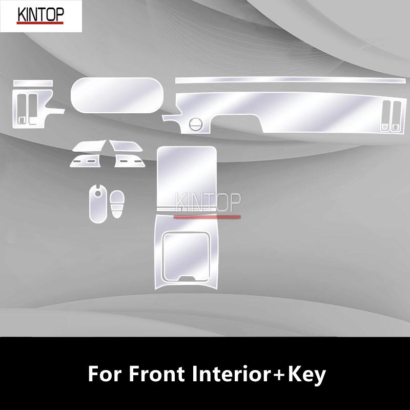 Pro Mercedes-Benz Classe S 21-22 W223 Průhledná TPU ochranná fólie na středovou konzolu interiéru vozu Fólie proti poškrábání a na opravu