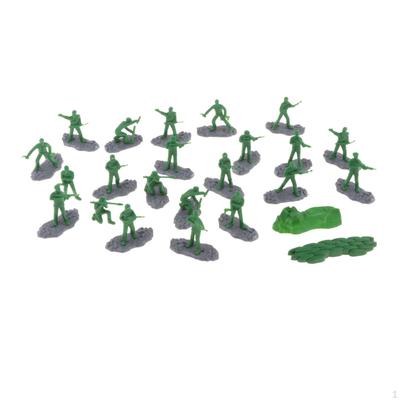 18 Miniature Figures 1:35 Scale for Sand Table