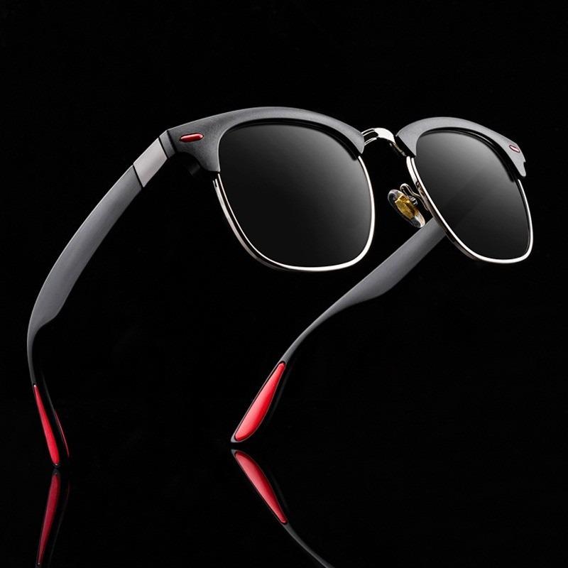 Fashion Trendy Men's High-end Sunglasses Anti-glare Toad Mirrors Driver Driving Polarized Sunglasses