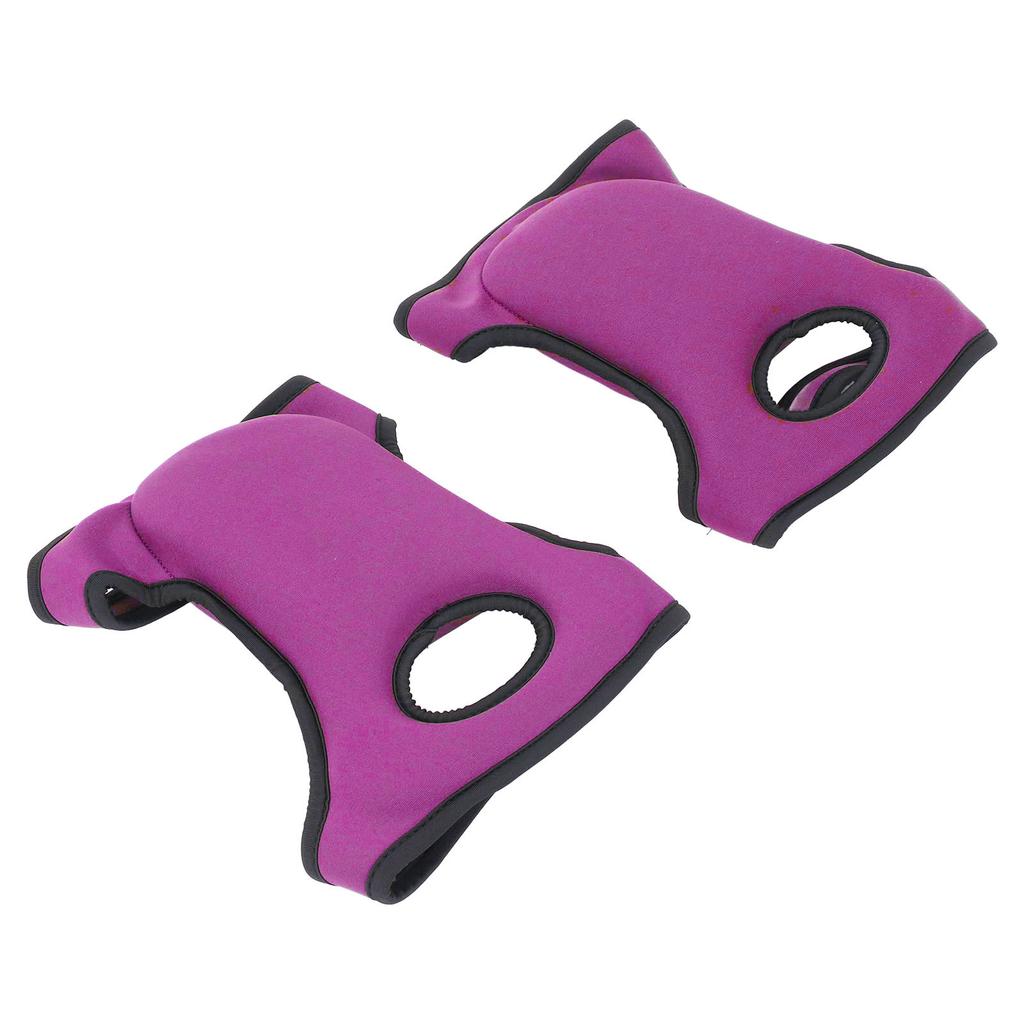 1 Pair Adjustable Knee Pads Multifunctional Waterproof Gardening Kneeling Pad for Household Work Baby Bath Purple