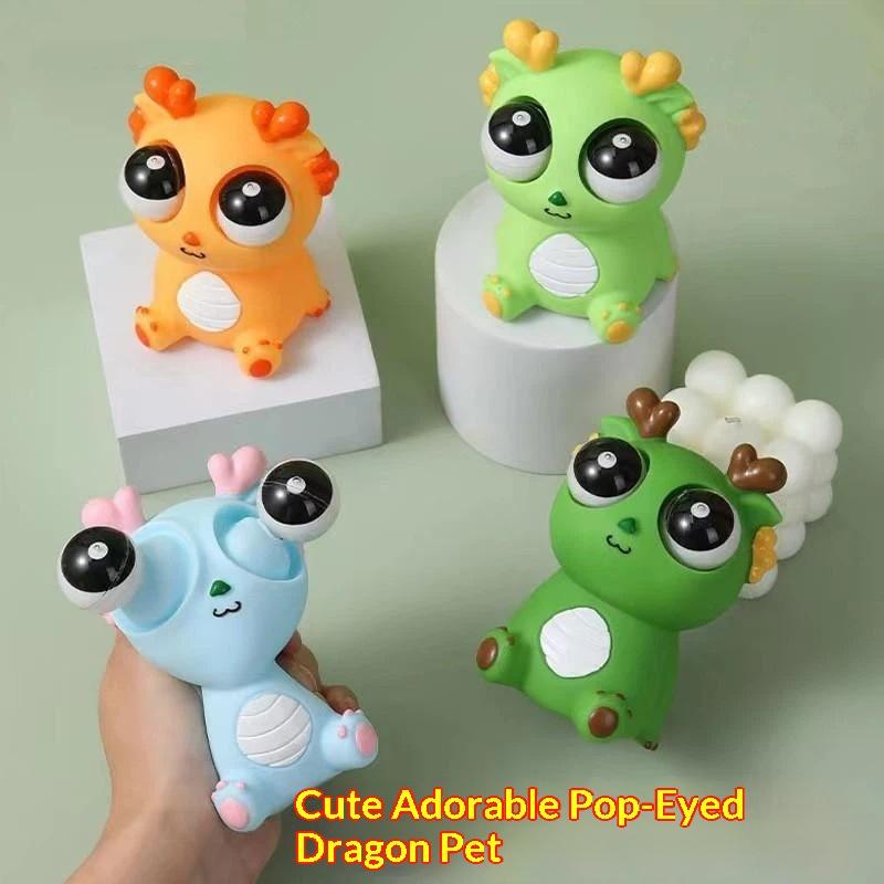 Creative Up Big Eye Dragon Sensory Decompression Kid Gift Eye Dragon Dinosaur Squeeze Gazes To Vent Funny Stress Relievers
