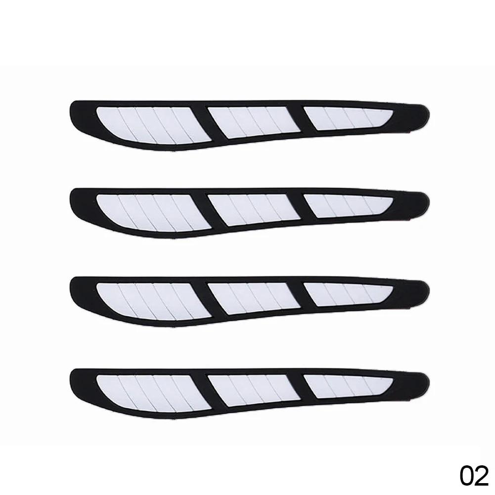 4Pcs Car Door Edges Rearview Mirror Guard Strip Protector Anti-collision waterproof Car Stickers Car Accessories Exterior