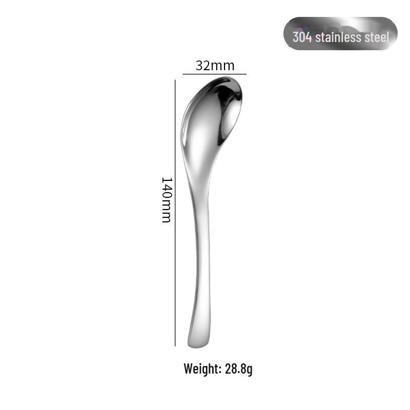 

Ложка для десерта/супа из нержавеющей стали 304 с квадратной головкой и плоским дном