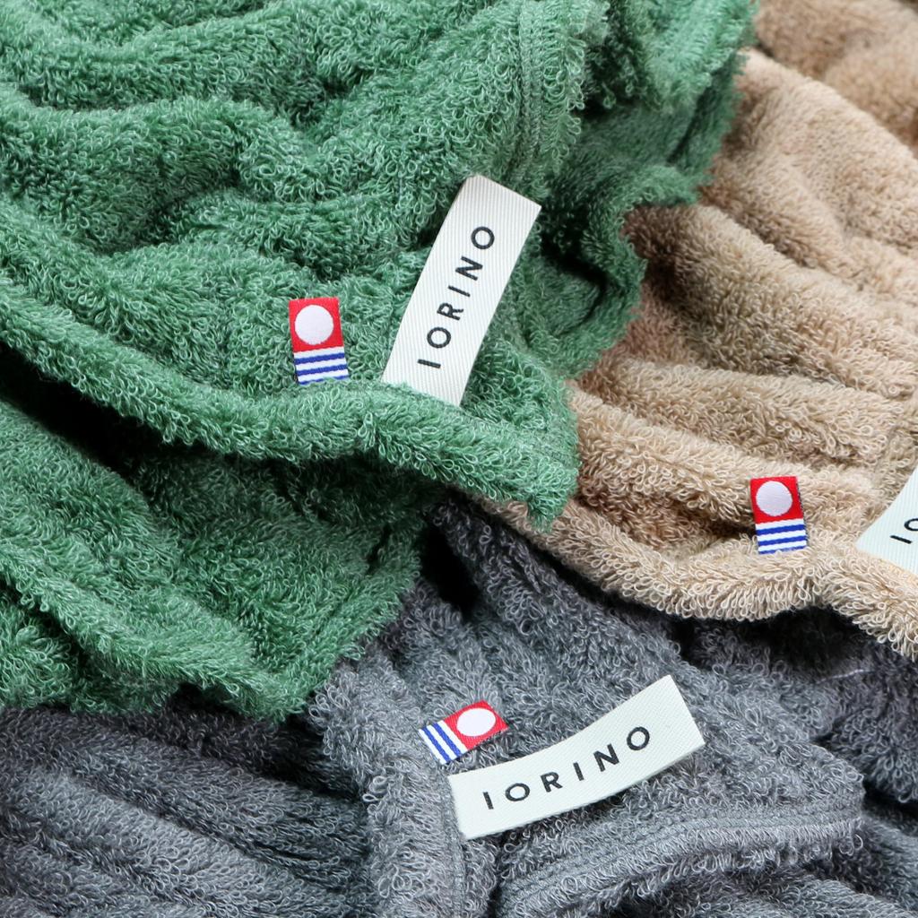 Imabari Towel Iori NEW Hair Dry Highly Absorbent "Sugusara Towel" Quick-drying, (Leaf)