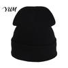 Outdoor Sports Winter Hat Unisex Solid Color Knit Beanies, Classic Slouchy Skull Cap for Winter, Knitted Casual Warm Headwear Men Women, Soft Thermal