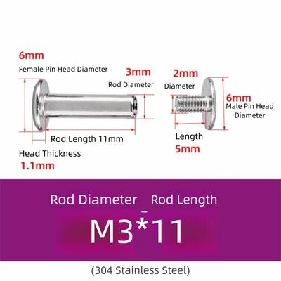 10 Stück Robuste M3 Edelstahlschraube Flachkopf Sechskant Sechskantschraube Edelstahl Sicherungssplintschraube Industriell