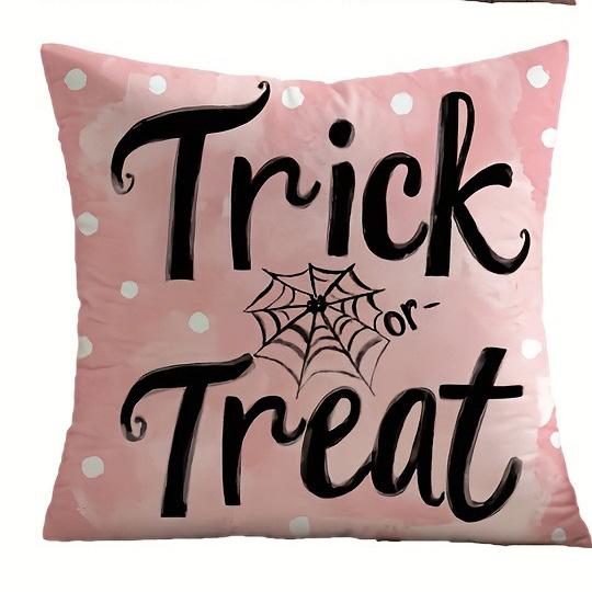 Cute Halloween Pillowcases: Ghosts, Pumpkins, And Trick Or Treat Designs! Sofa Cushion Cover Holiday Party Decoration Gift