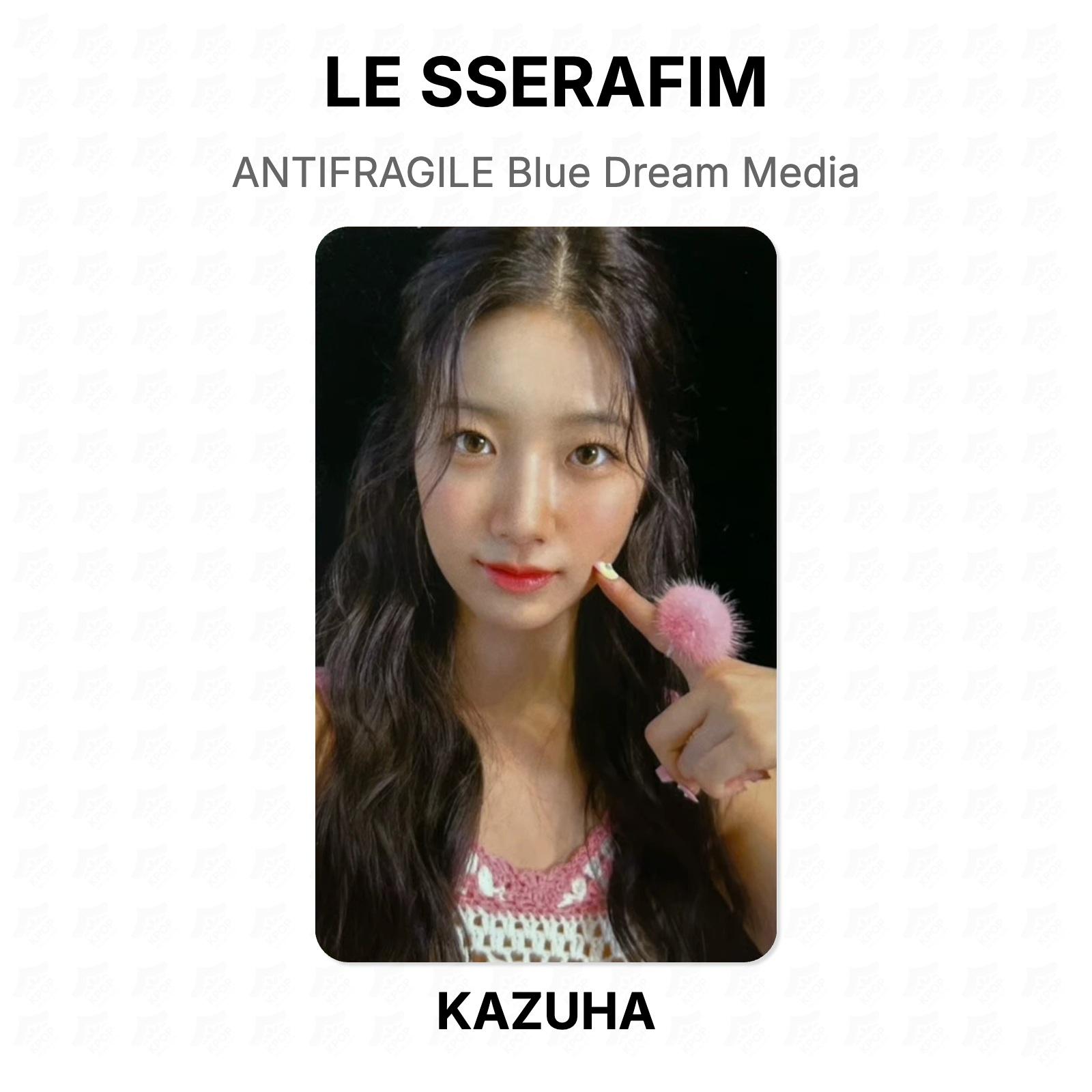 LE SSERAFIM ANTIFRAGILE Blue Dream Media Official Photocard KAZUHA