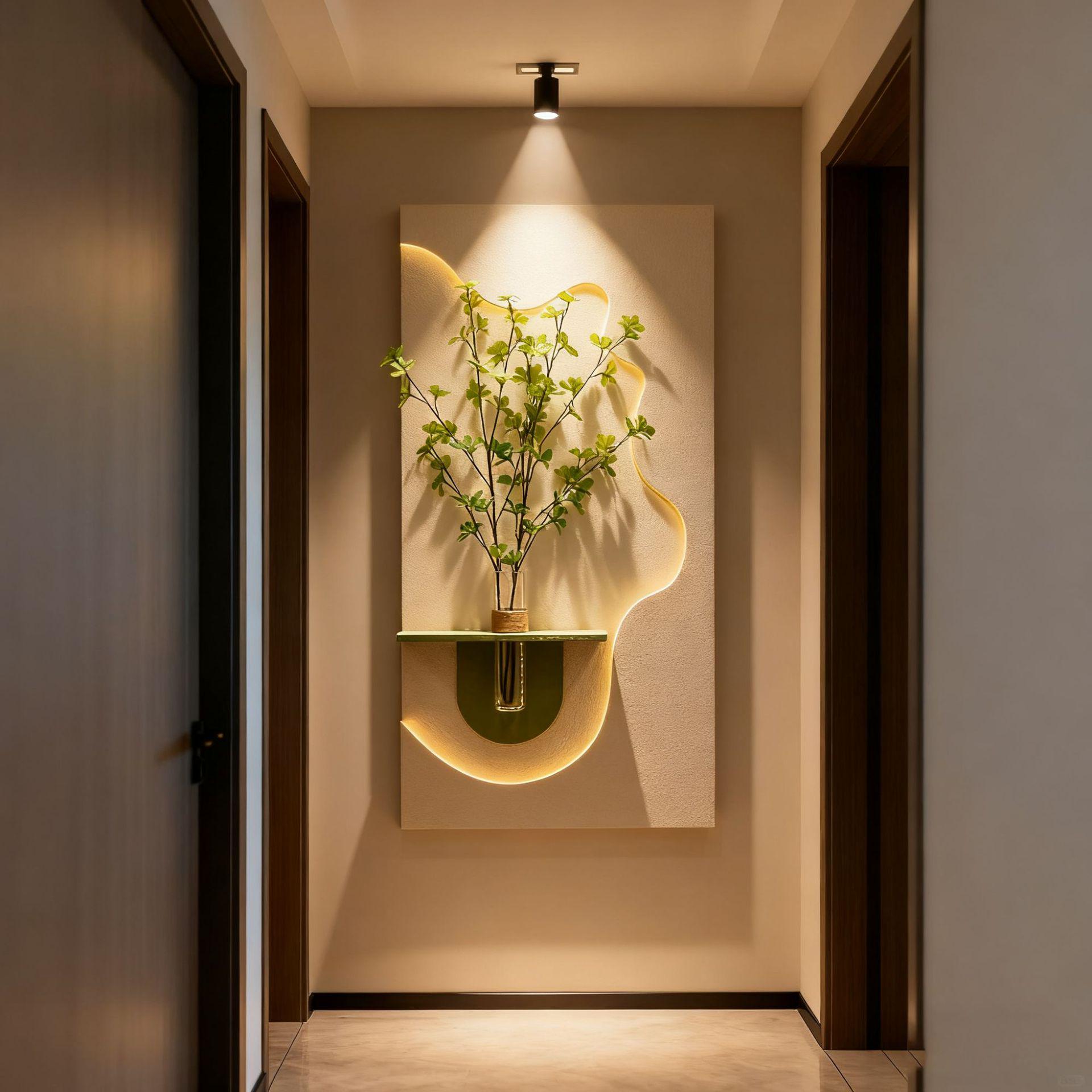 

Елегантна декоративна картина для передпокою та вітальні з дизайном зелених рослин 60*120cm【Power Bank Model】