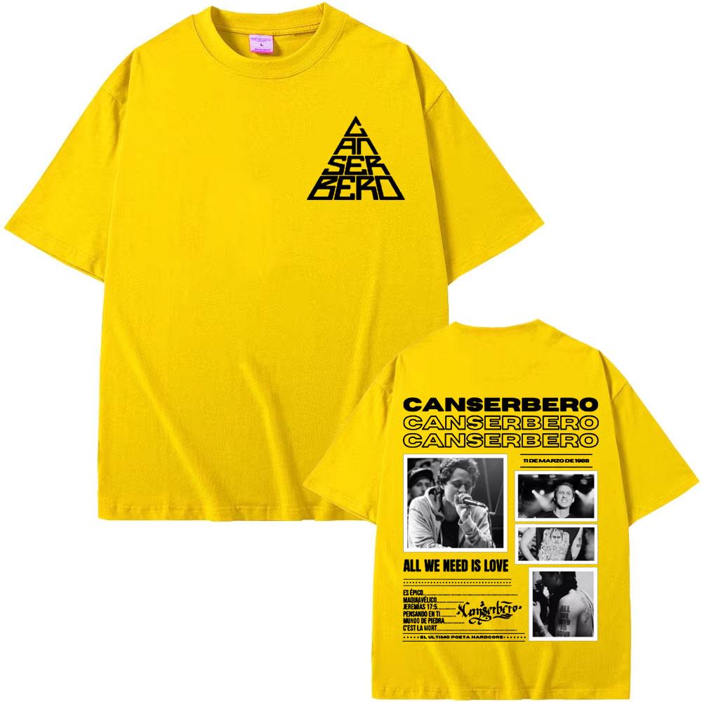 Canserbero All We Need Is Love Album 2025 Tour Tshirts Unisex Unisex Harajuku Vintage Oversized T Shirt Cotton High Quality Tshirt
