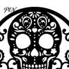 Outdoor Hanging Decorations Skull Metal Door Sign, Gothic Spooky Skeleton Head Wall Vintage Style Art for Man Cave, Bar, Bedroom, Garage, Office, Home
