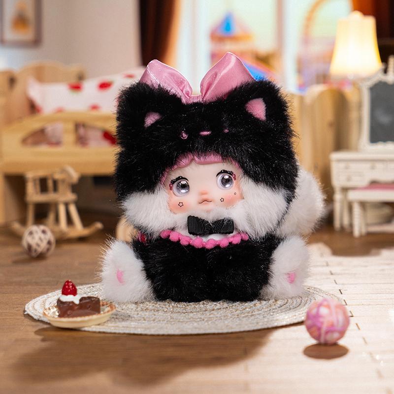 Nommi Plush Doll Blind Box Zoo Series Stuffed Animal Toy Cute Cartoon Figurine Bag Charm Keychain Collectible Gift For Kids
