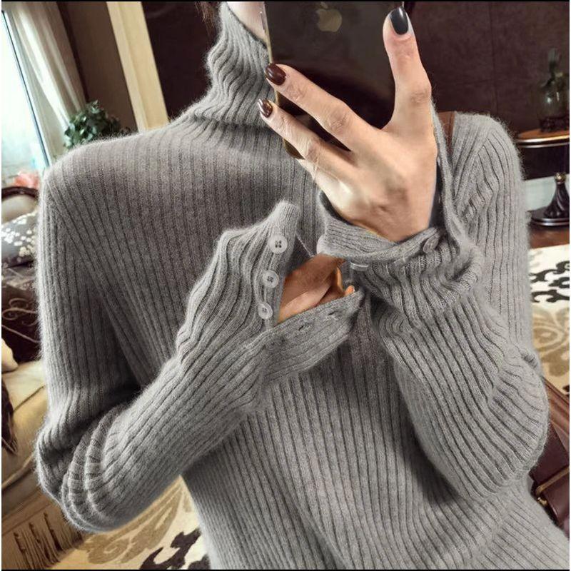 

Fancy Soft Glutinous Pile Collar Slim Fit Inner Wear Sweater Grey XXL Suggested 65.00 kg-72.50 kg