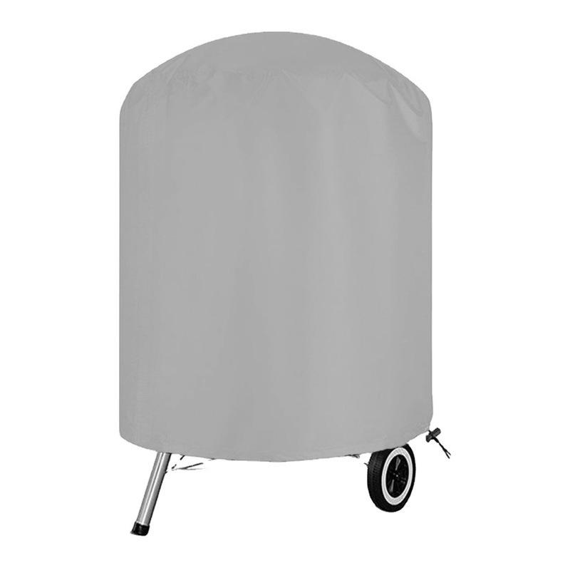 

Waterproof Dustproof Outdoor Round BBQ Cover with Oxford Cloth 58x77 cm серебряный