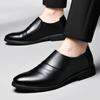 Mode Lässig Business Herren Lederschuhe Vintage Klassischer Gentleman Stil Bräutigam Hochzeitskleid Party Schwarz Derby Neue Erwachsenenschuhe Heiß