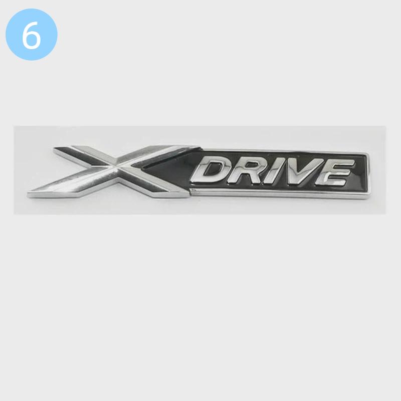 Auto ABS XDrive Kofferraum Kotflügel Tür Logo Abzeichen Emblem Aufkleber Styling Aufkleber Für B-M-W X1 X3 X4 X5 X6 X7 E84 F48 F25 G01 F15 G05 E71