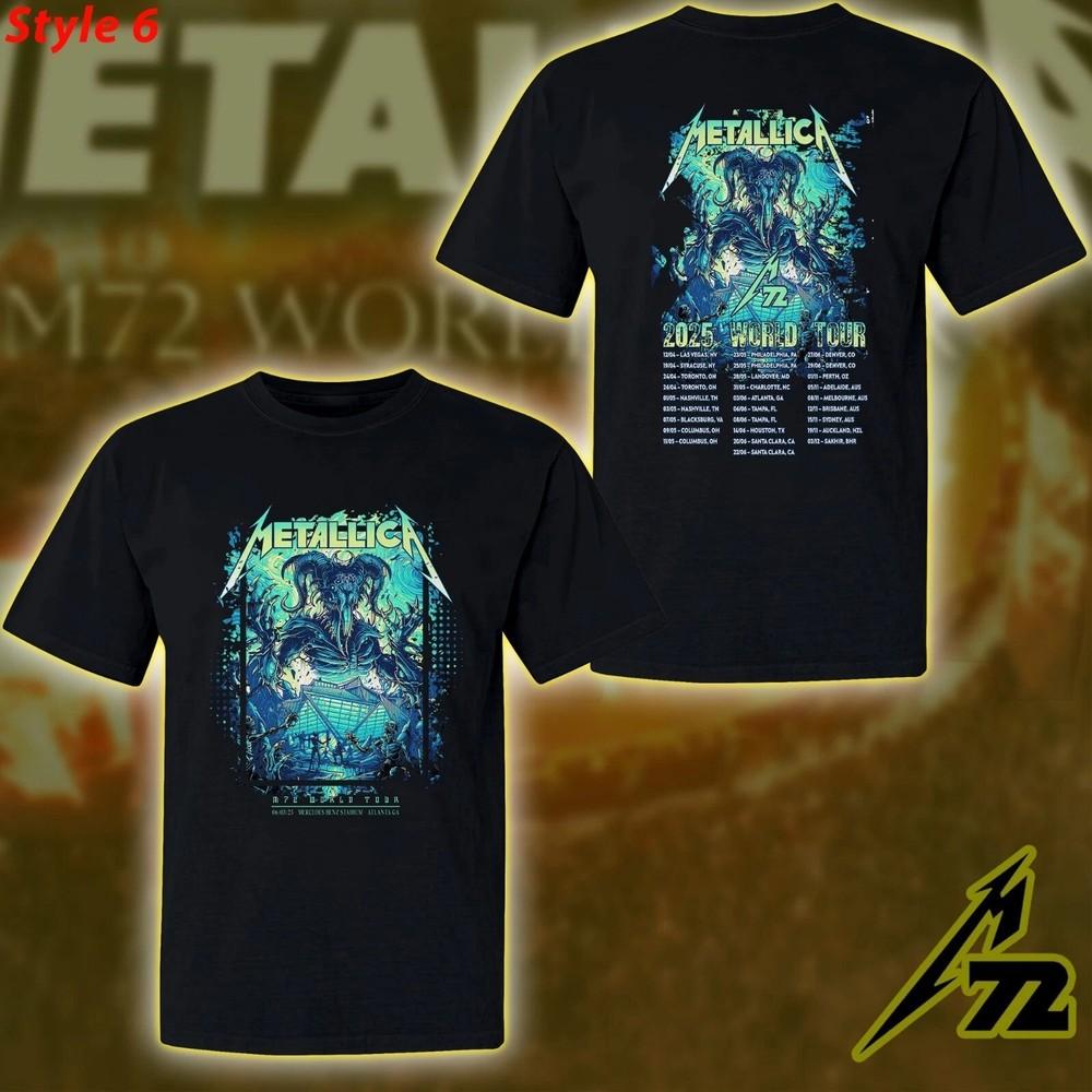 Футболка Metallica M72 Pop Up Shop Атланта 3 июня 2025 Стадион Mercedes Benz Унисекс Футболка S