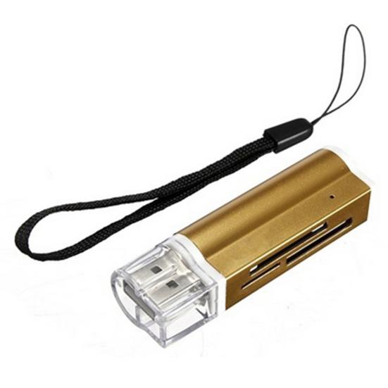 Multifunction USB 2.0 Micro SD TF MMC SDHC MS High Speed Memory Card Reader