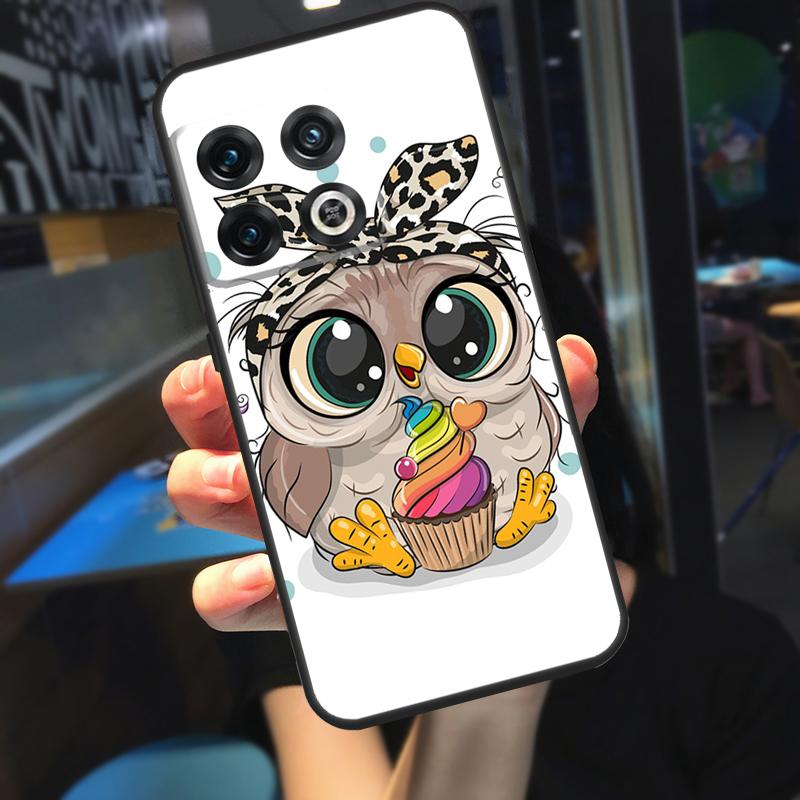 Cute Cartoon Owl Case For OnePlus 10 9 Pro 8T 9RT 10T Ace OnePlus Nord N10 N20 N100 N200 2T CE 2 Lite Cover