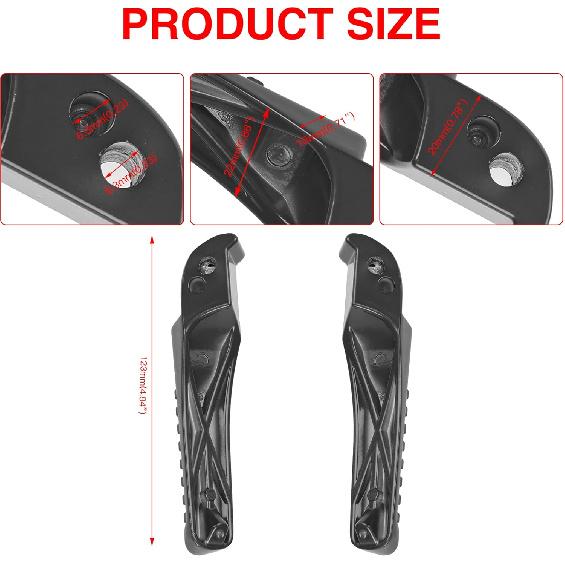 GREHUA Mini Bike Foot Pegs Compatible With Coleman Powersports BT200X CT200U CT200U-EX CT100U Trail 200 CC100X 212Cc 196Cc 6.5Hp Motor Minibike Parts