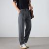 Spring and Summer Solid Color High-end Casual Pants Men's Loose Elastic Small Straight Pants Men's Versatile Business Commuter Pants