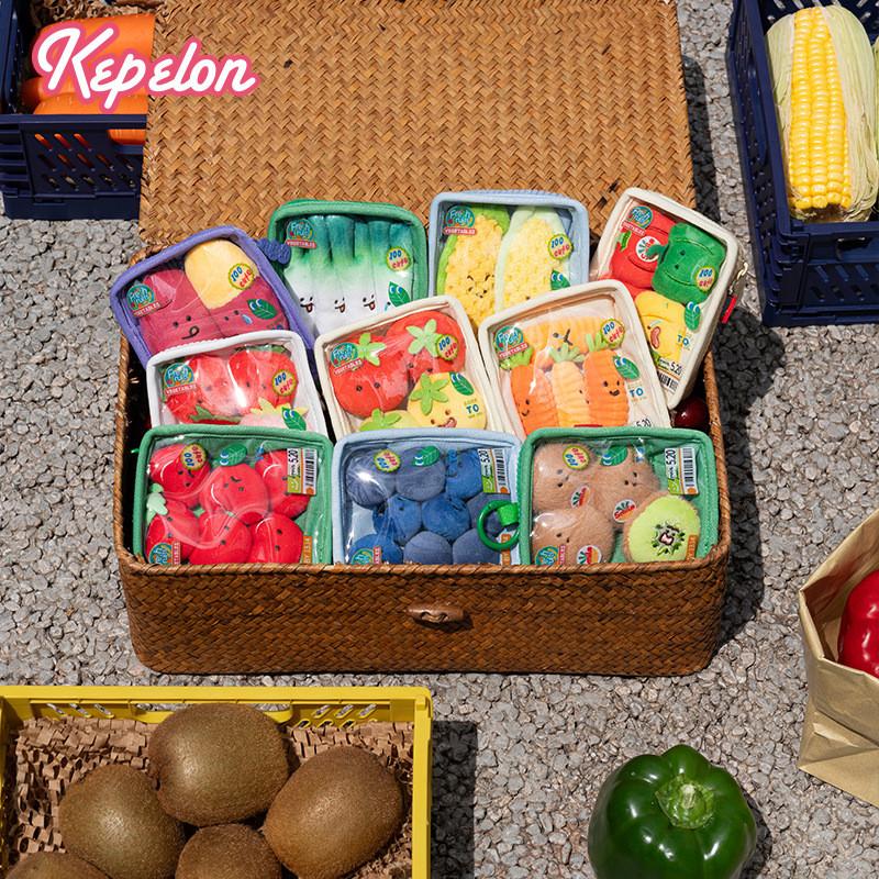 Vegetable Cute Cartoon And Fruit Platter Plush Toy Pendant For Bag Decoration