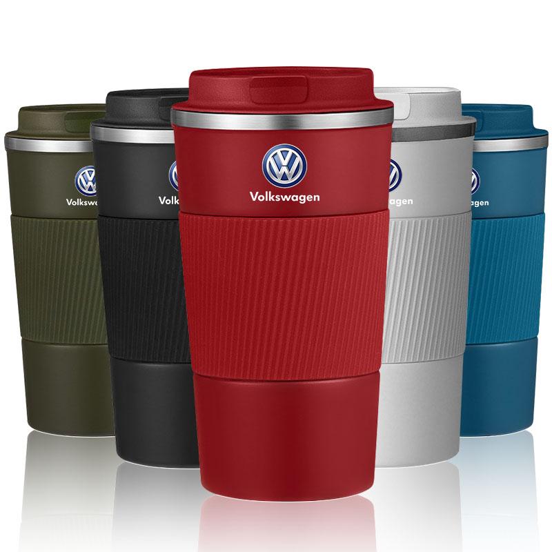 1 Stück Auto Vakuumflaschen Kaffeetasse Reise Tragbare Isolierflaschen Für Volkswagen Santana GTI Rline Polo Golf Passat B5 B6 Touran Magotan Scirocco