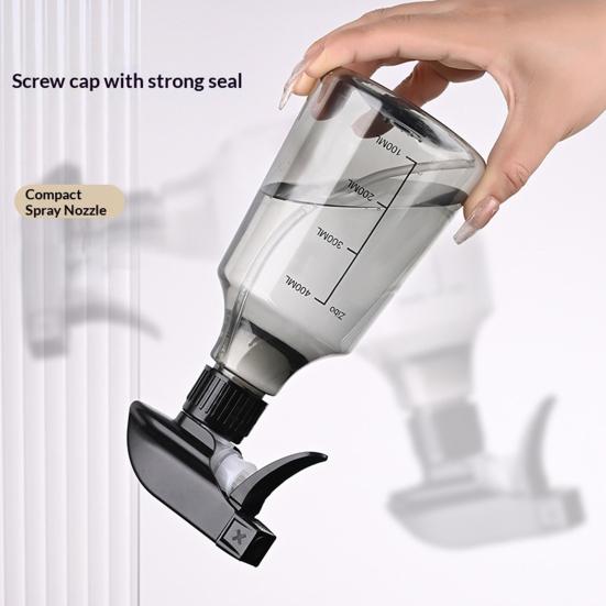 Spray Bottle Refillable Transparent Water Bottle with Scale Fine Mist Adjustable Nozzle Spray Kettle for Alcohol And Essential Oils