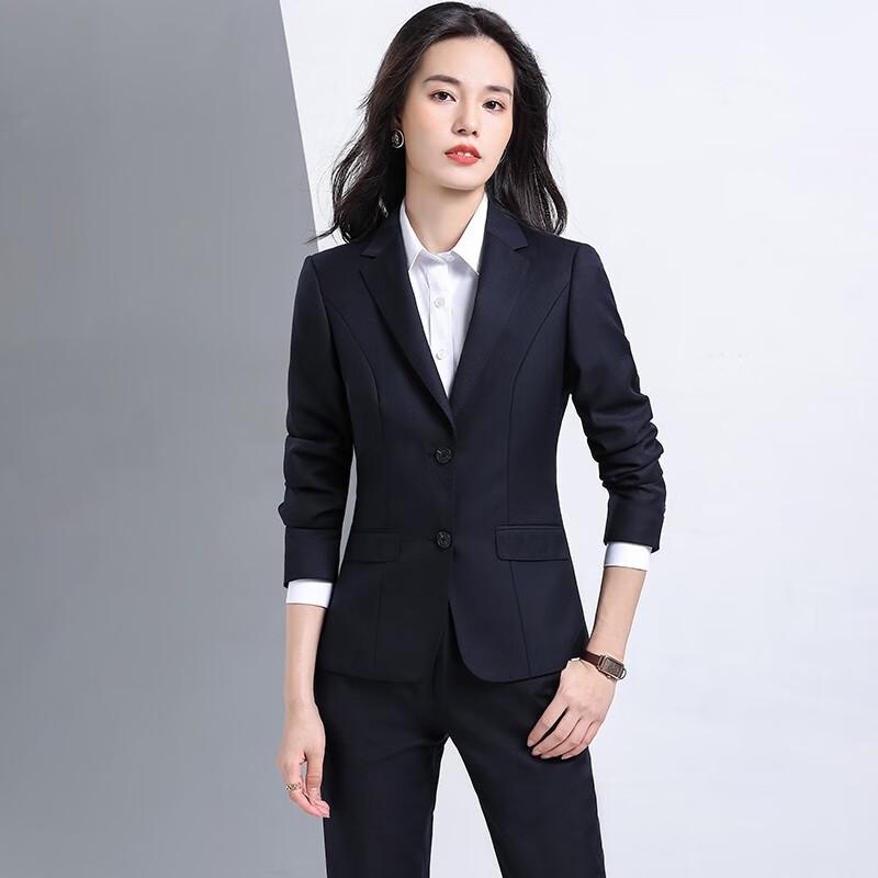 Terloman Unisex Slim-Fit Wool Blend Business Suit Set