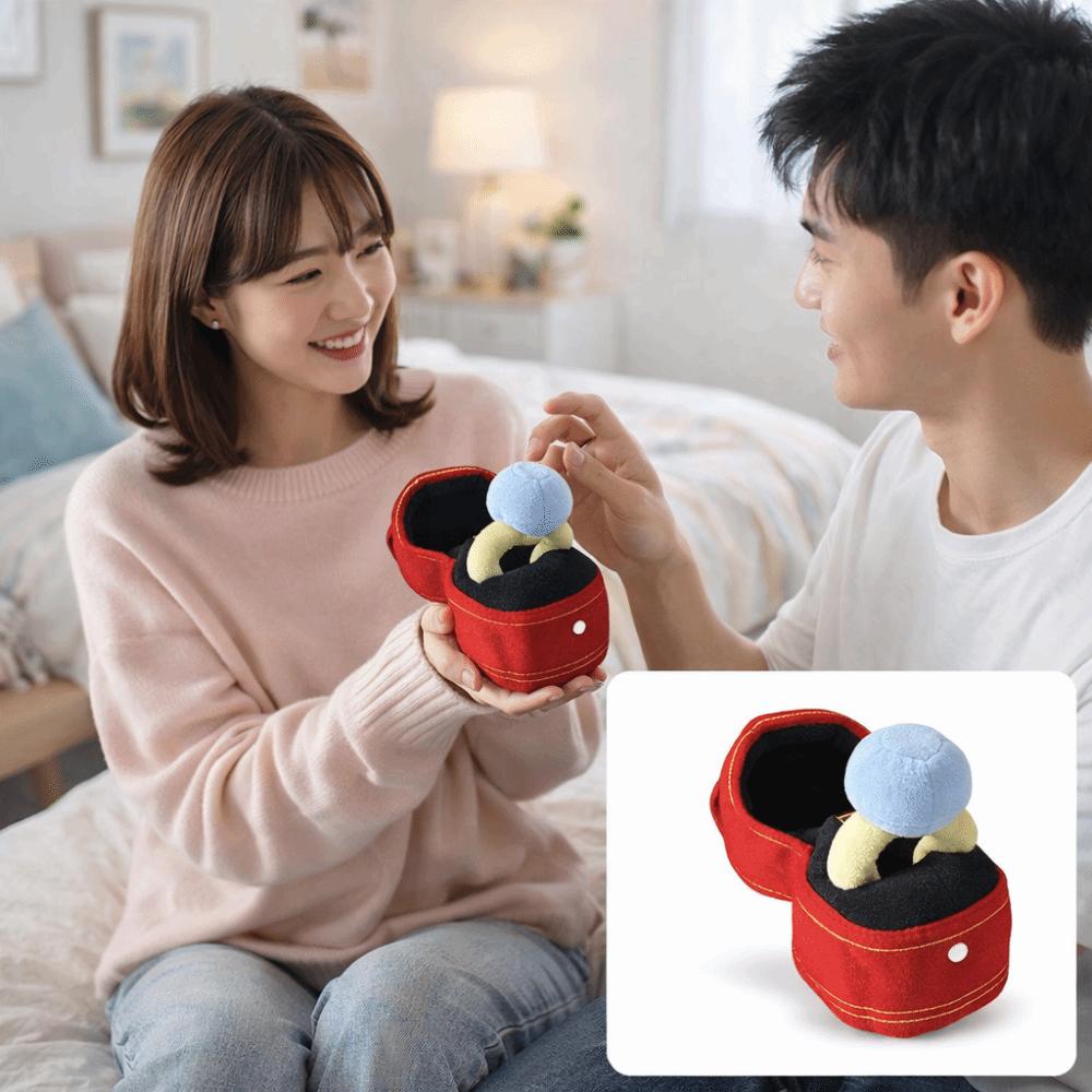 Anello Sovradimensionato Anello con Diamante Giocattolo Anello Morbido Sovradimensionato Peluche Giocattolo di Peluche Festa di Fidanzamento