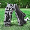 New Men's Golf Shoes Autumn/Winter Low Top Casual Sneakers Thick Base Spike Outdoor Sports Shoes Trendy Footwear