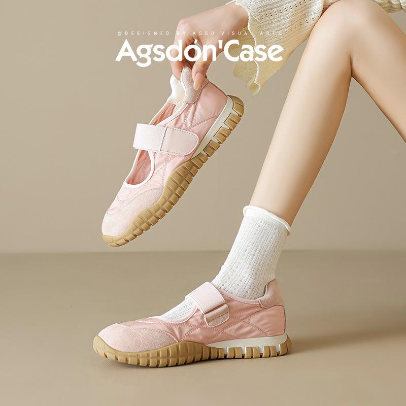 Strictly selected Augustine sports Mary Jane shoes women's 2025 new summer hollow thick-soled flat-soled Velcro sandals