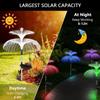 Colorful Outdoor Solar Light Waterproof Jellyfish Lawn Light Fiber Optic Lamp  Yard/Pathway Decor