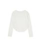 OEUVA Ivory Cotton Tagly T-Shirt