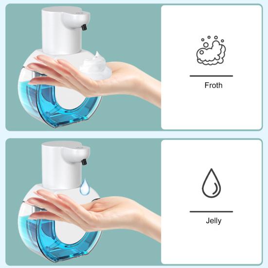 420ML Touchless Automatic Soap Dispenser 4 Adjustable Levels 14.8 Oz Capacity Induction Design Simple Installation Hand Sanitizer Dispenser