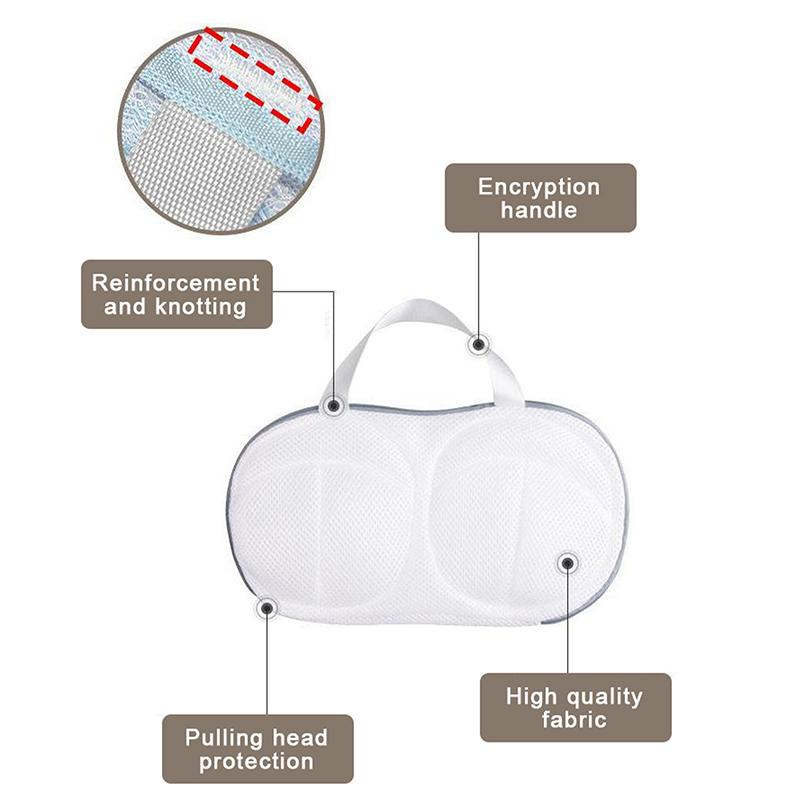 1Pcs Bra Wash Bags For Laundry Lingerie Underwear Brassiere Bag Set For Washing Machine With Zipper Women Delicates