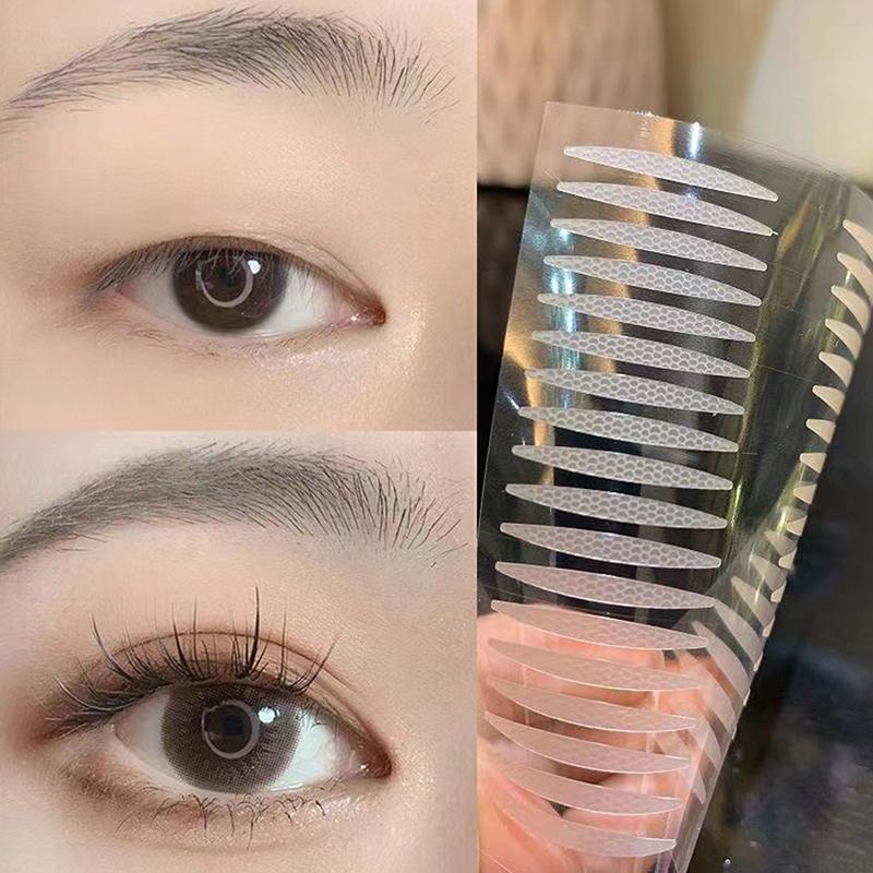 Adhesivo invisible para párpados dobles, cinta de encaje para levantar los ojos, cinta de gasa transparente con encaje, pegatinas autoadhesivas, herramientas para cintas para los ojos