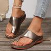 Fashion Round Toe Plus Size Cover Toe Sandals and Slippers Summer Platform Soft Sole Anti-slip Wear-resistant Casual Beach Shoes