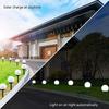 Solar Light Circular Ball LED Light Courtyard Garden Outdoor Solar Light