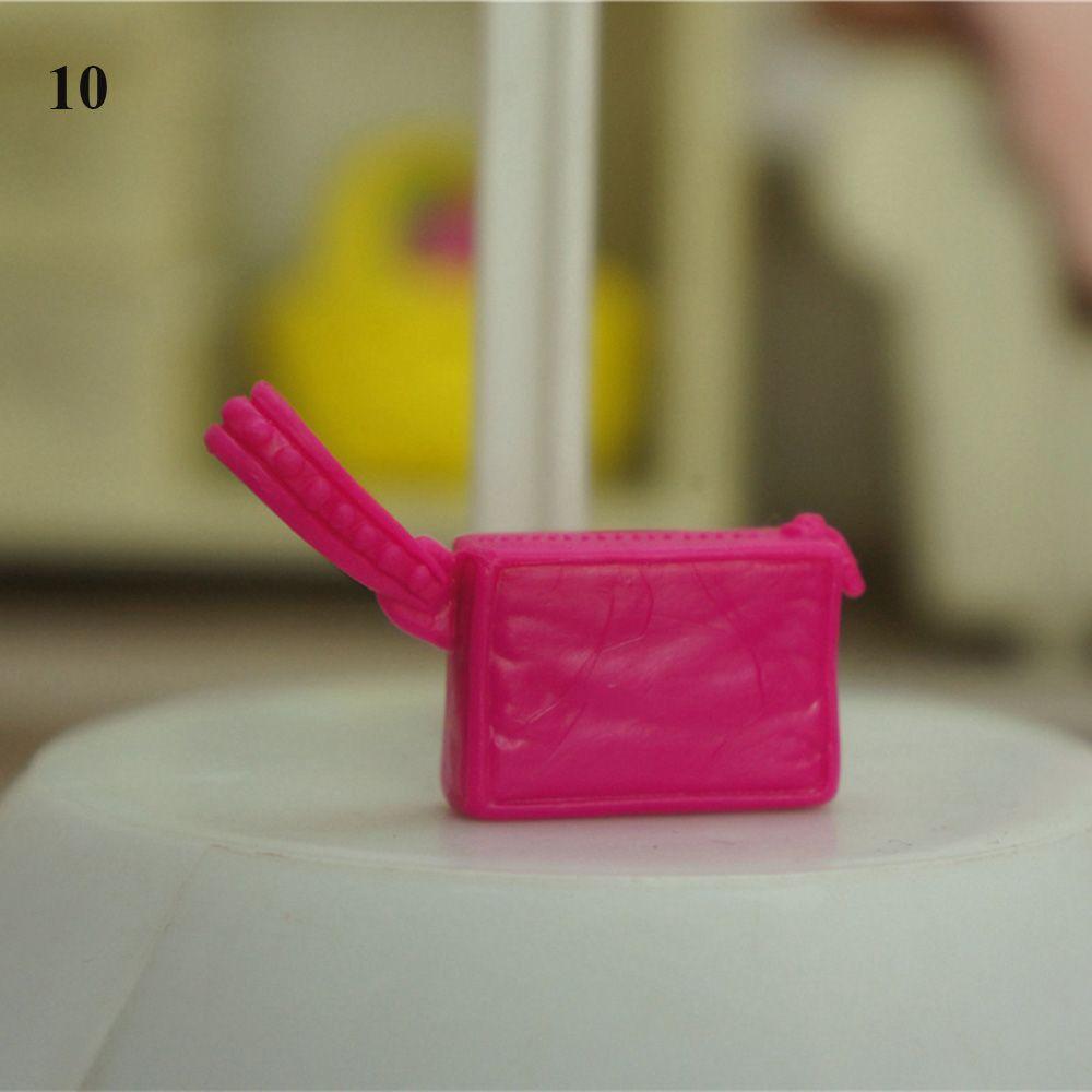 34 Styles Fashion Dollhouse Kids Toys 1/6 Doll Accessories Lady Plastic Bag Dolls Handbag Purse